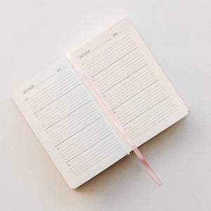 Mom's One Line A Day Blush Leather Journal