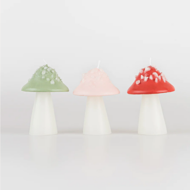 Mushroom Candles (Set of 3) – Cami Monet