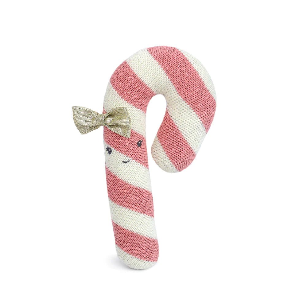 Pink Candy Cane Knit Toy