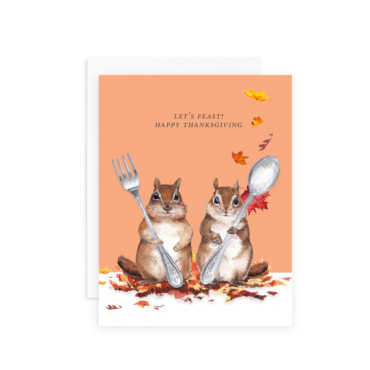 Let's Feast Thanksgiving Greeting Card