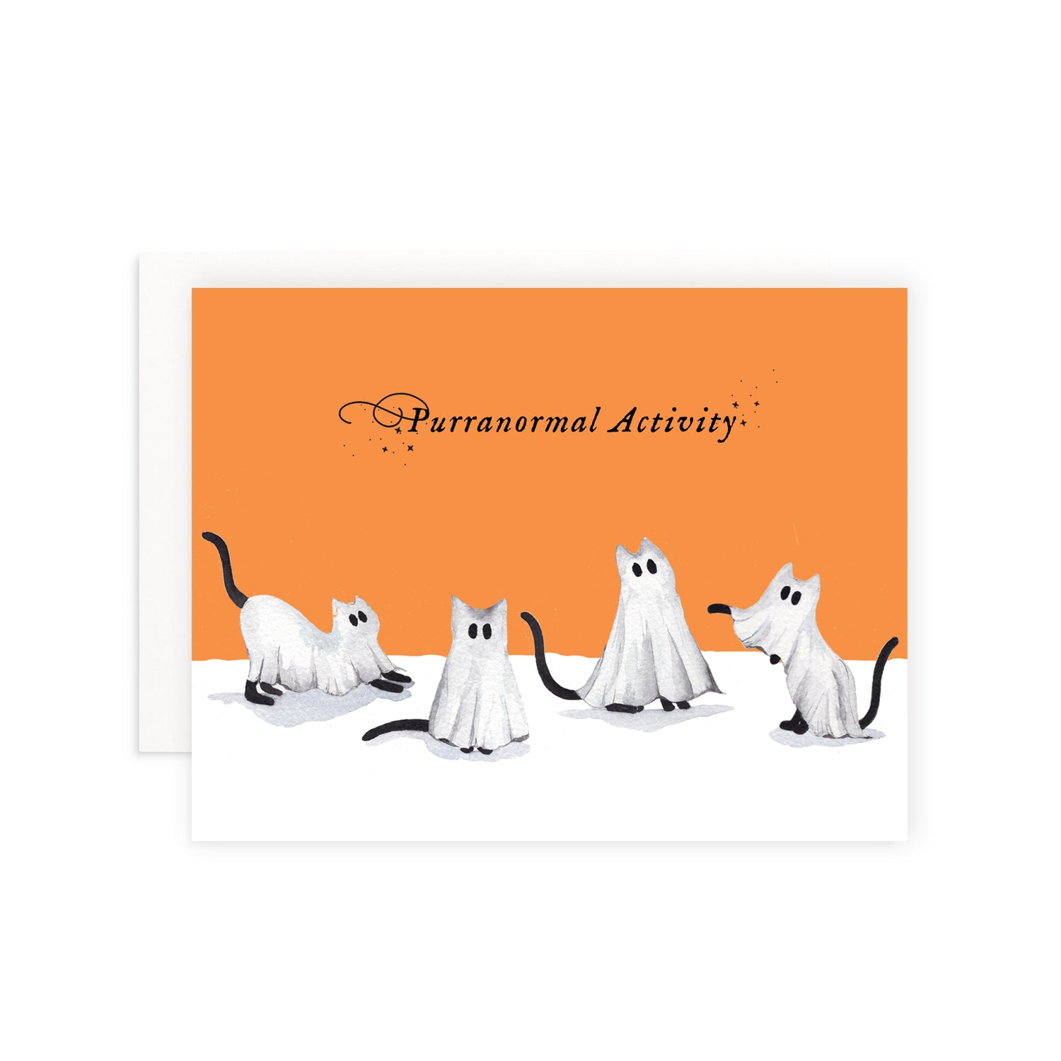Purranormal Activity Greeting Card
