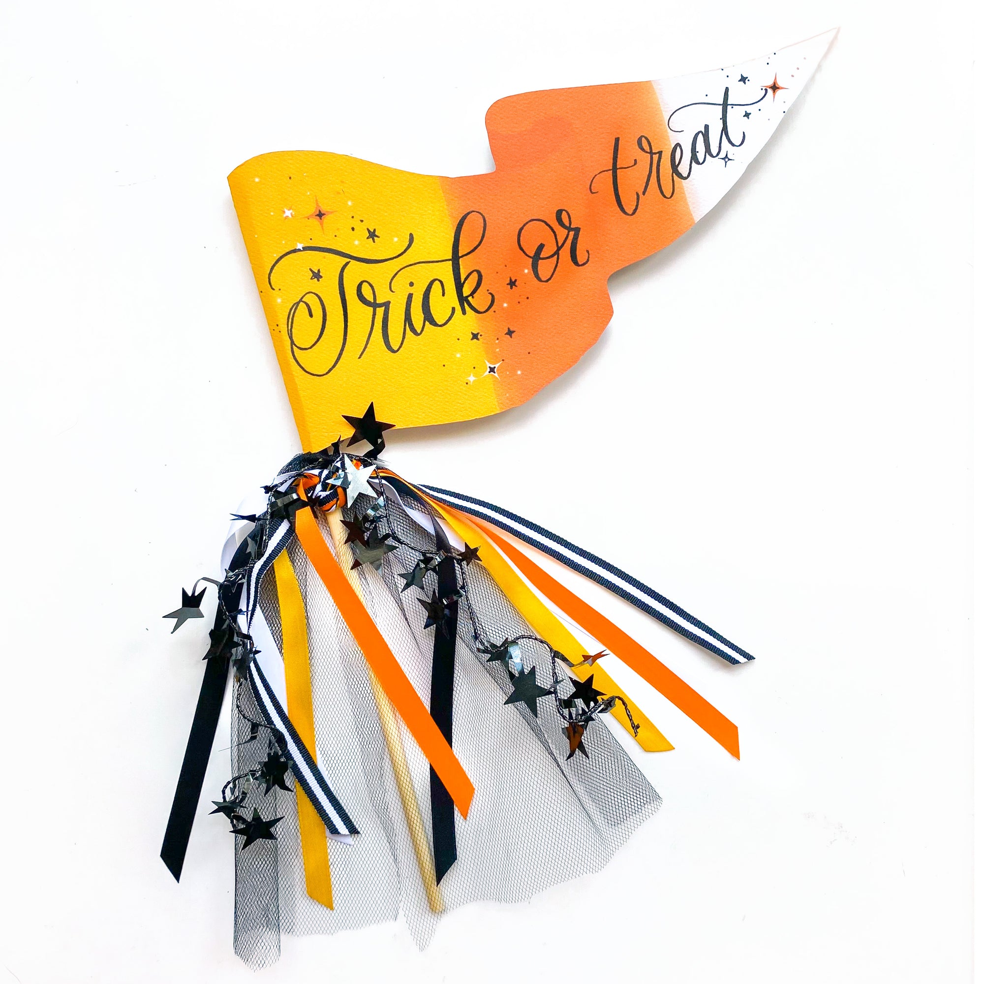 Candy Corn Trick or Treat Party Pennant