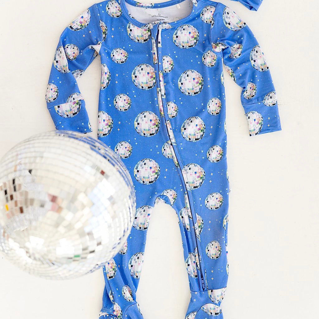 Disco Party Footed Onesie