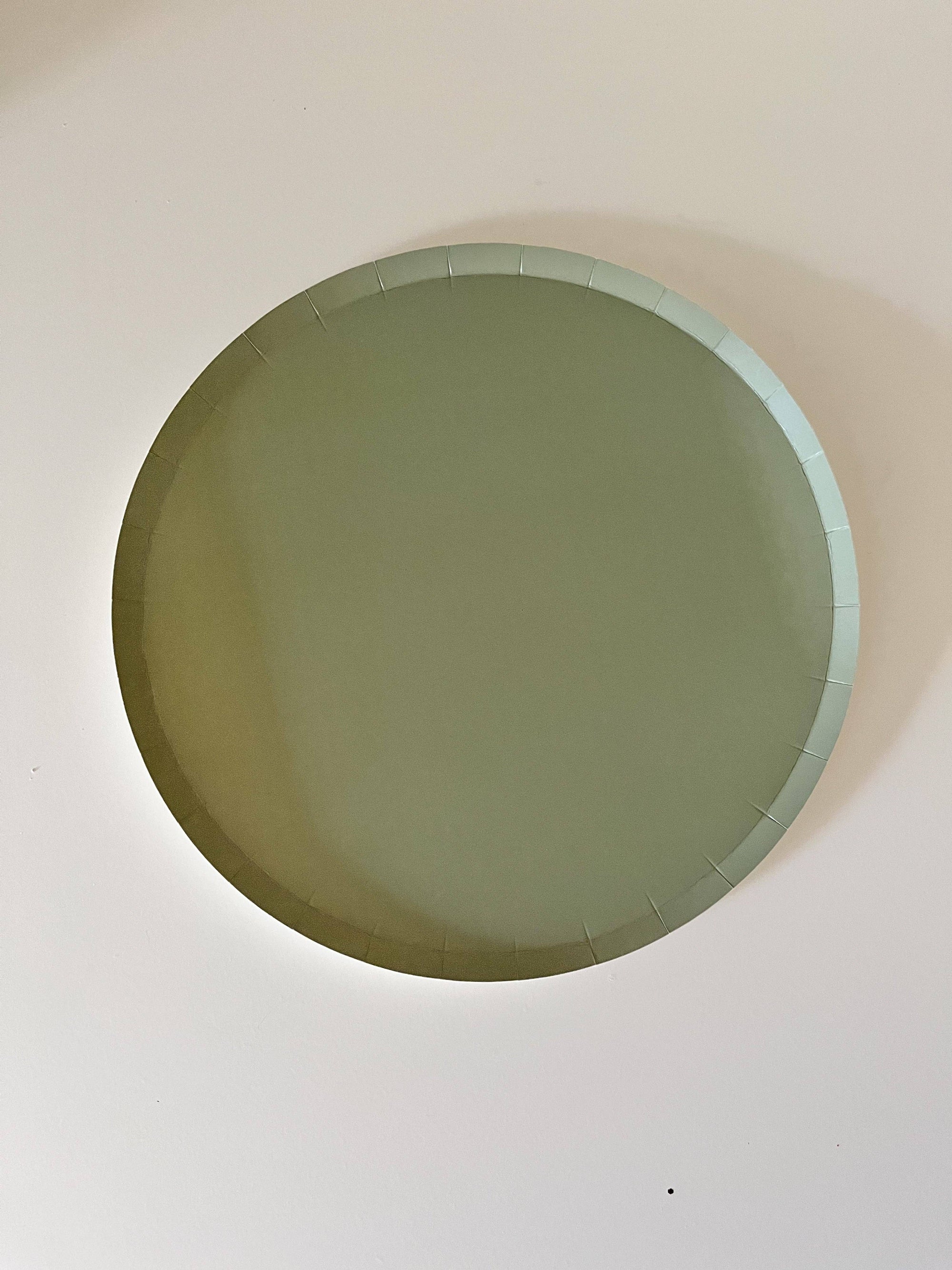 Classic Sage Green Paper Plates