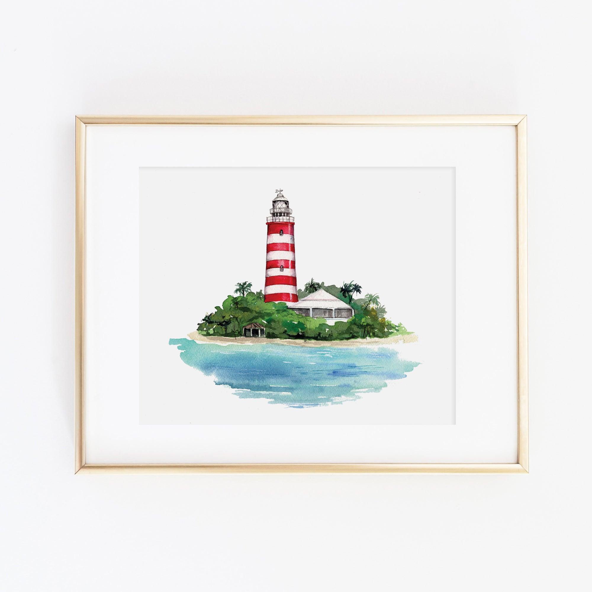 Hope Town Lighthouse, Bahamas Art Print