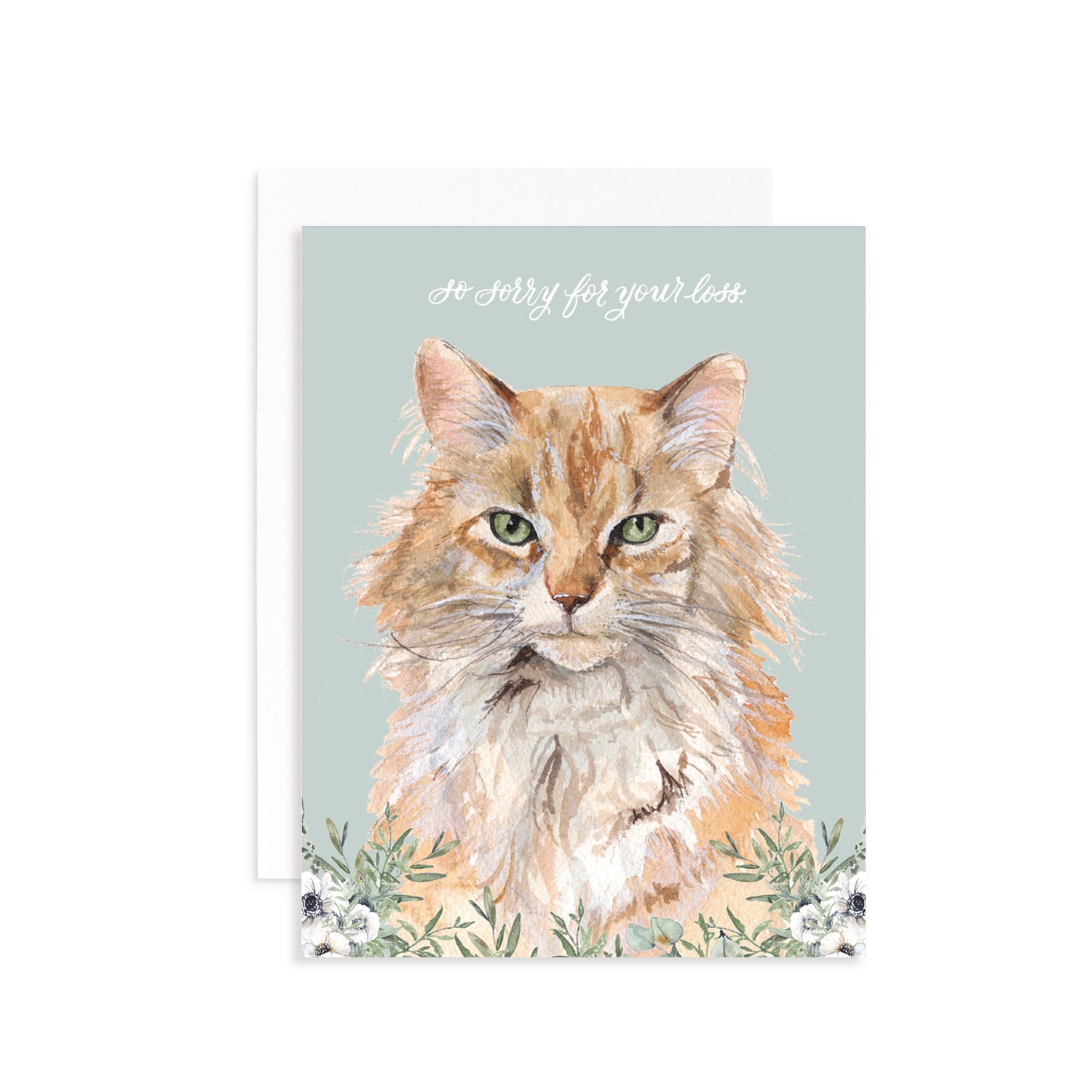 So Sorry for Your Loss (Cat) Greeting Card