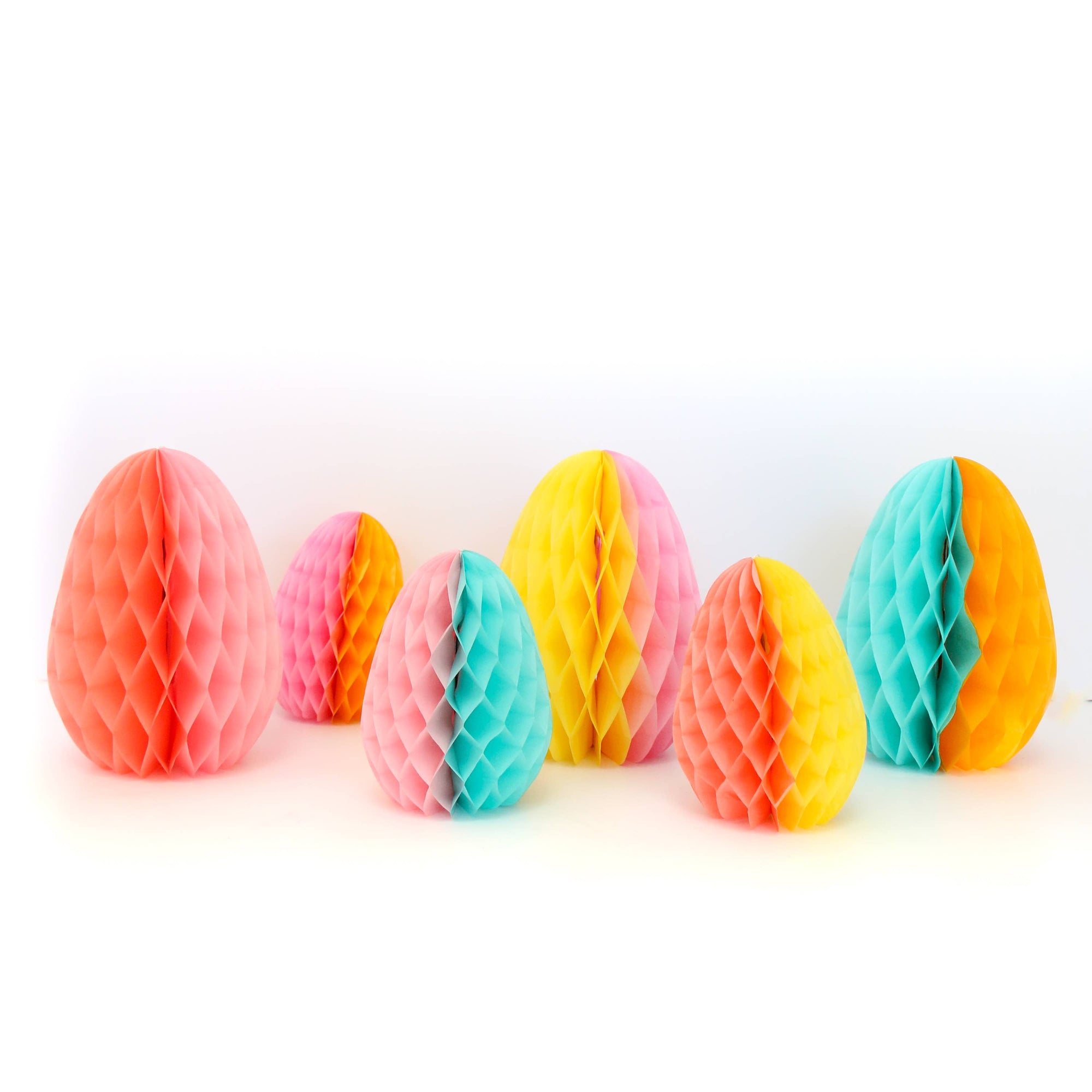 Honeycomb Easter Eggs