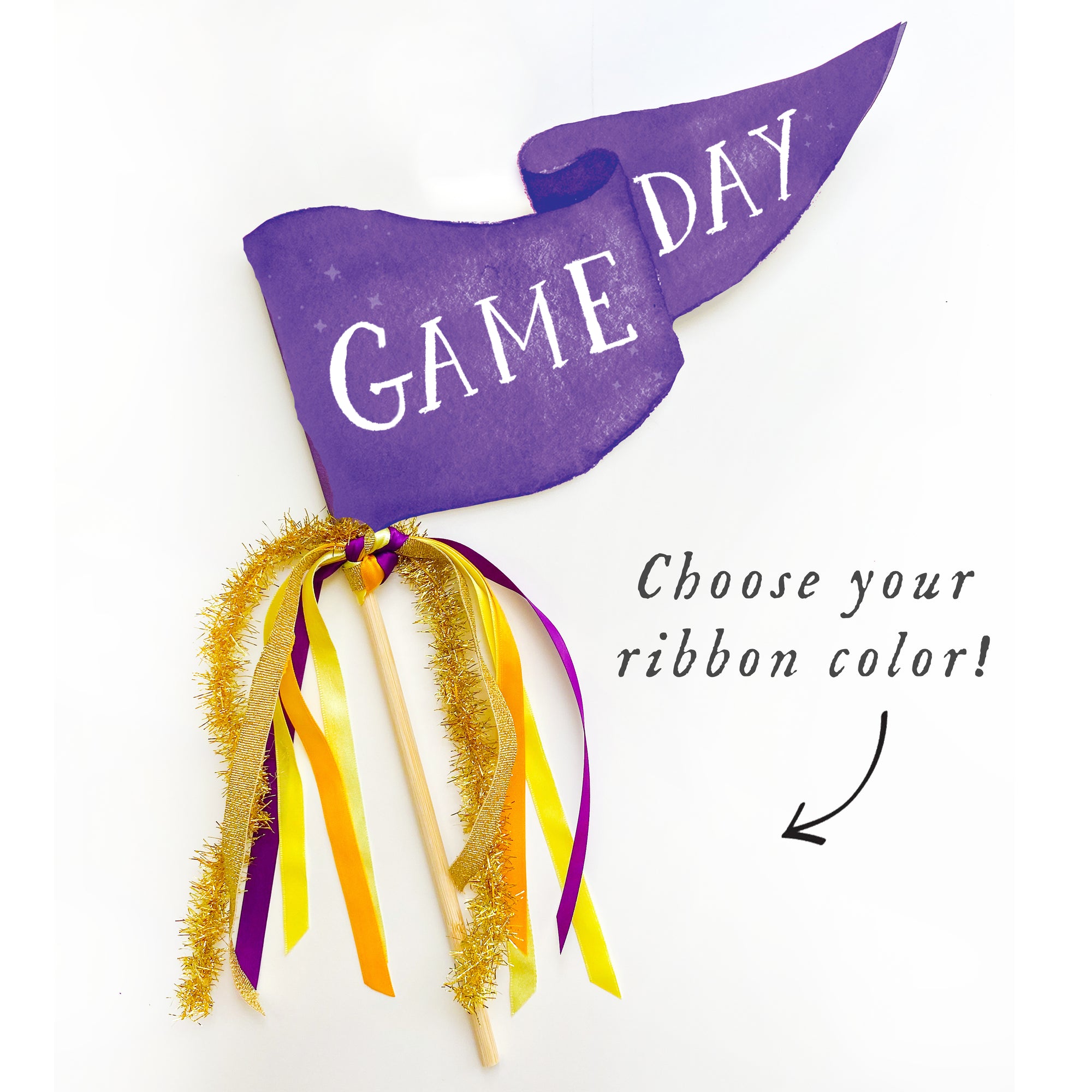 Purple Game Day Party Pennant