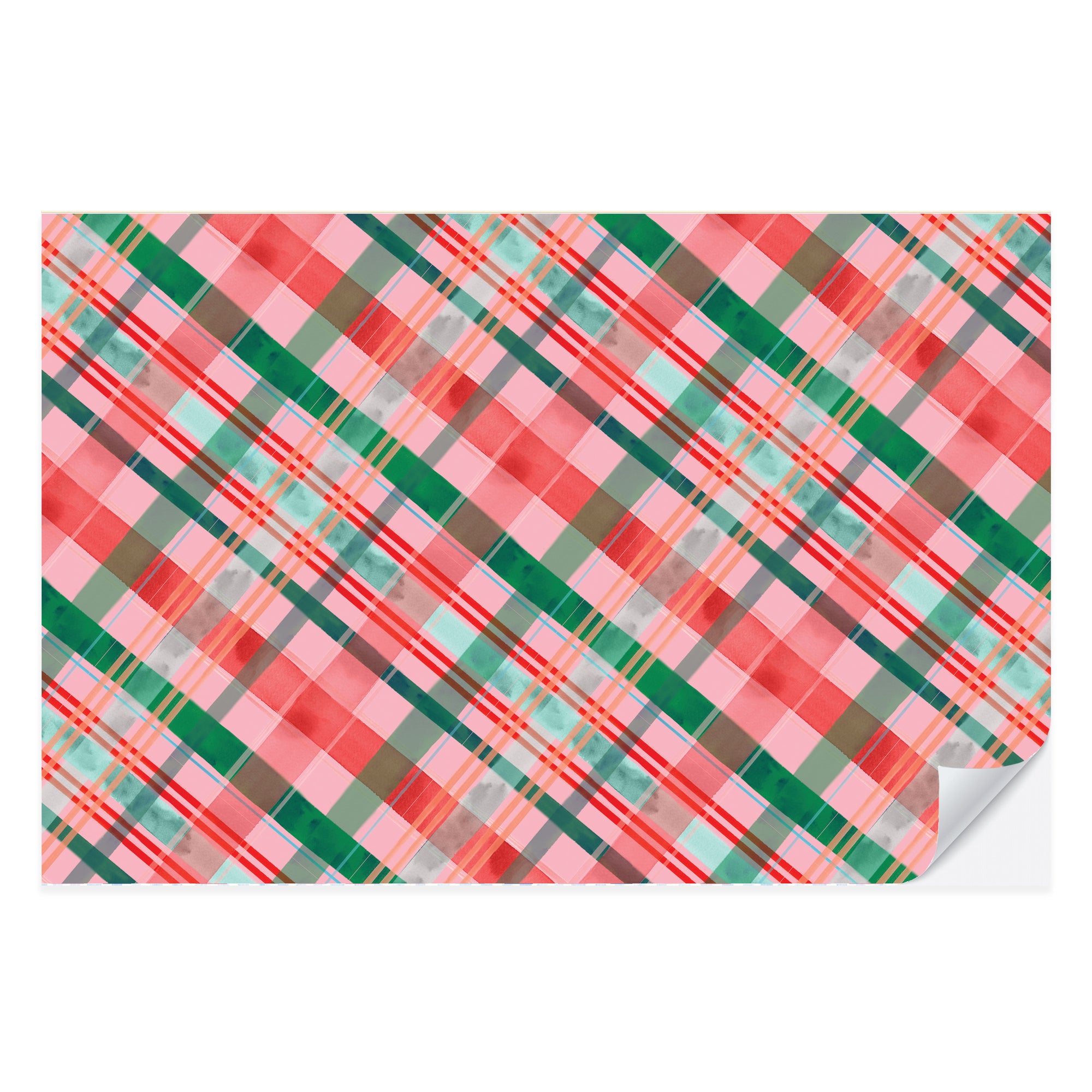 Merry Christmas Plaid Placemat Pad