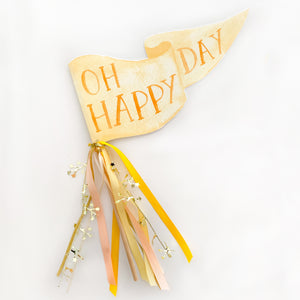 Oh Happy Day Party Pennant