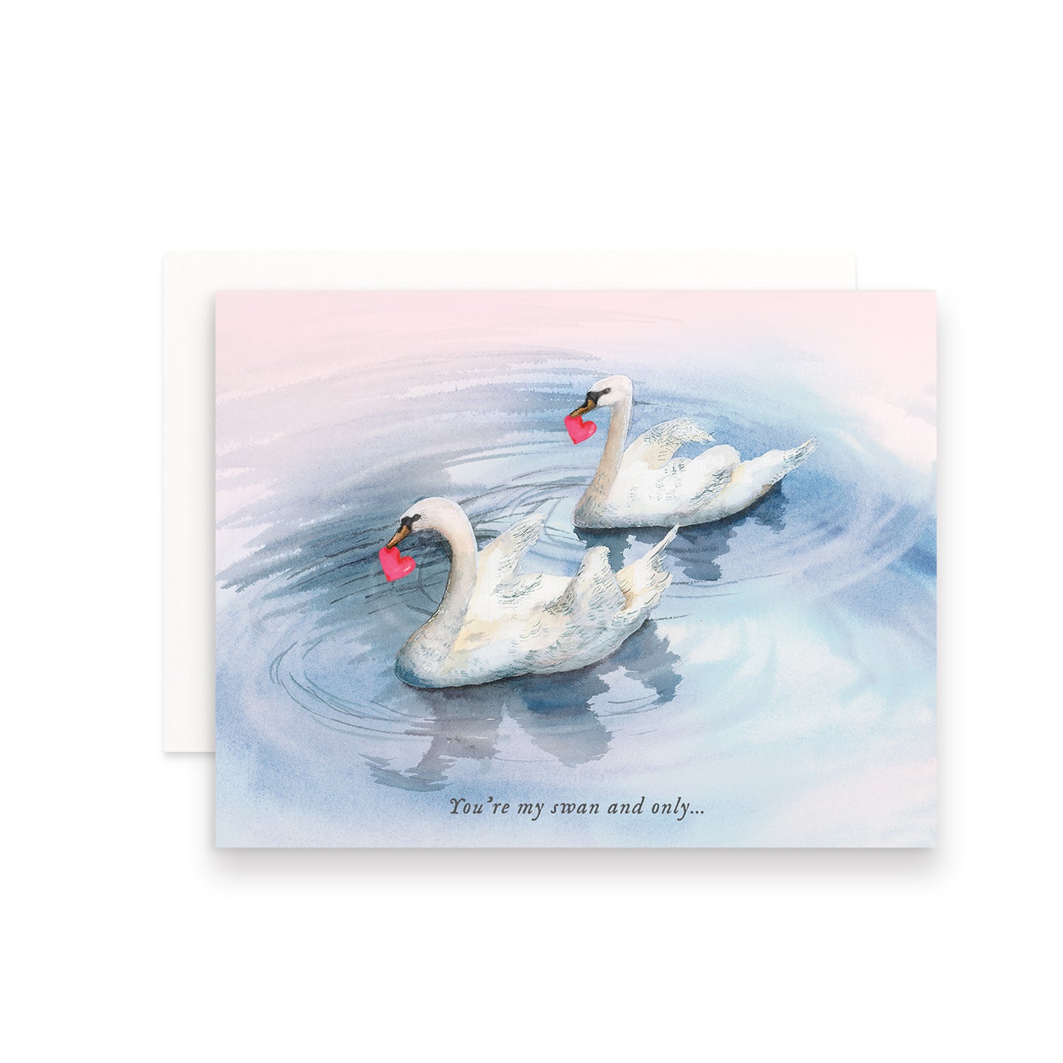 You're My Swan and Only Valentine's Day Greeting Card