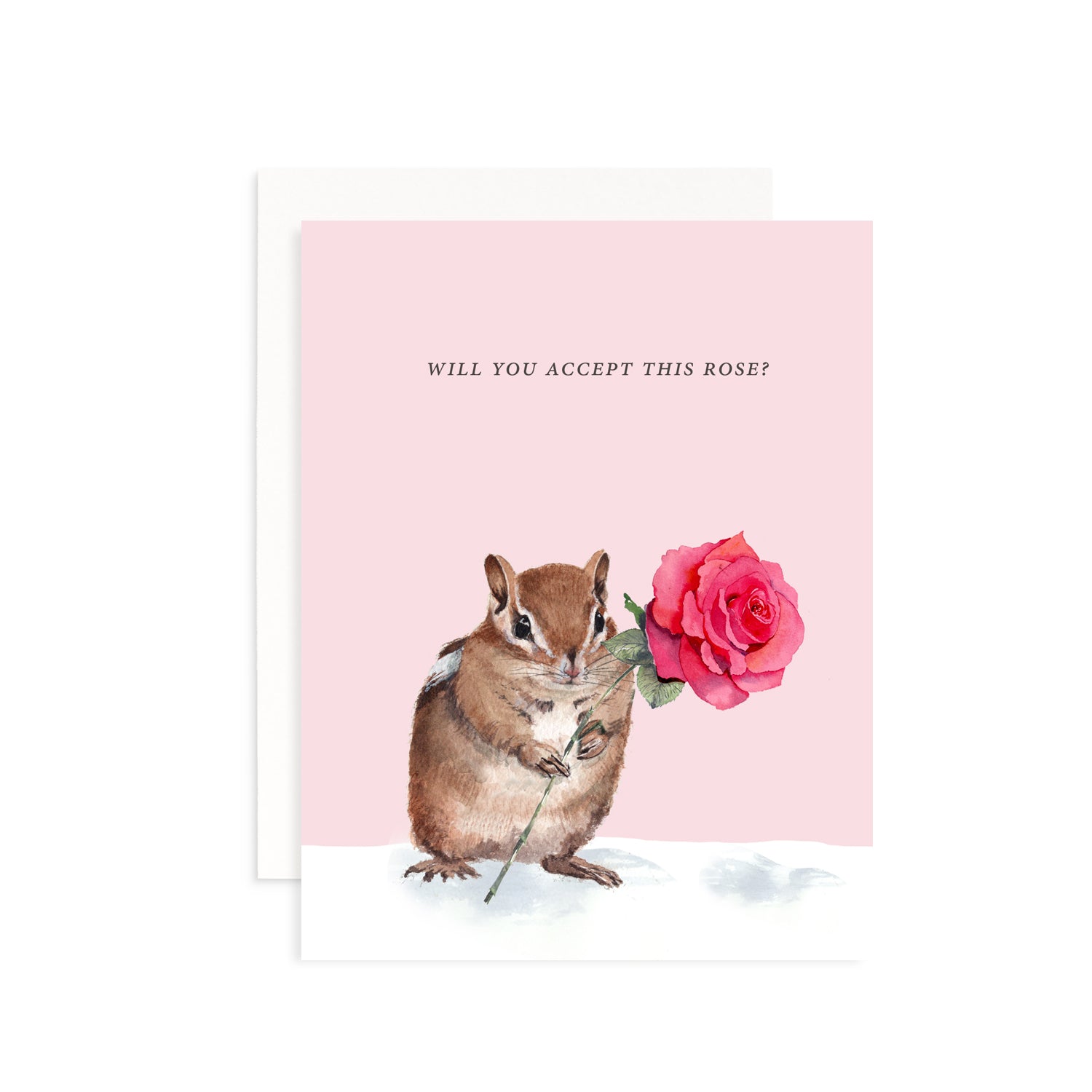 Will You Accept This Rose Valentine's Greeting Card