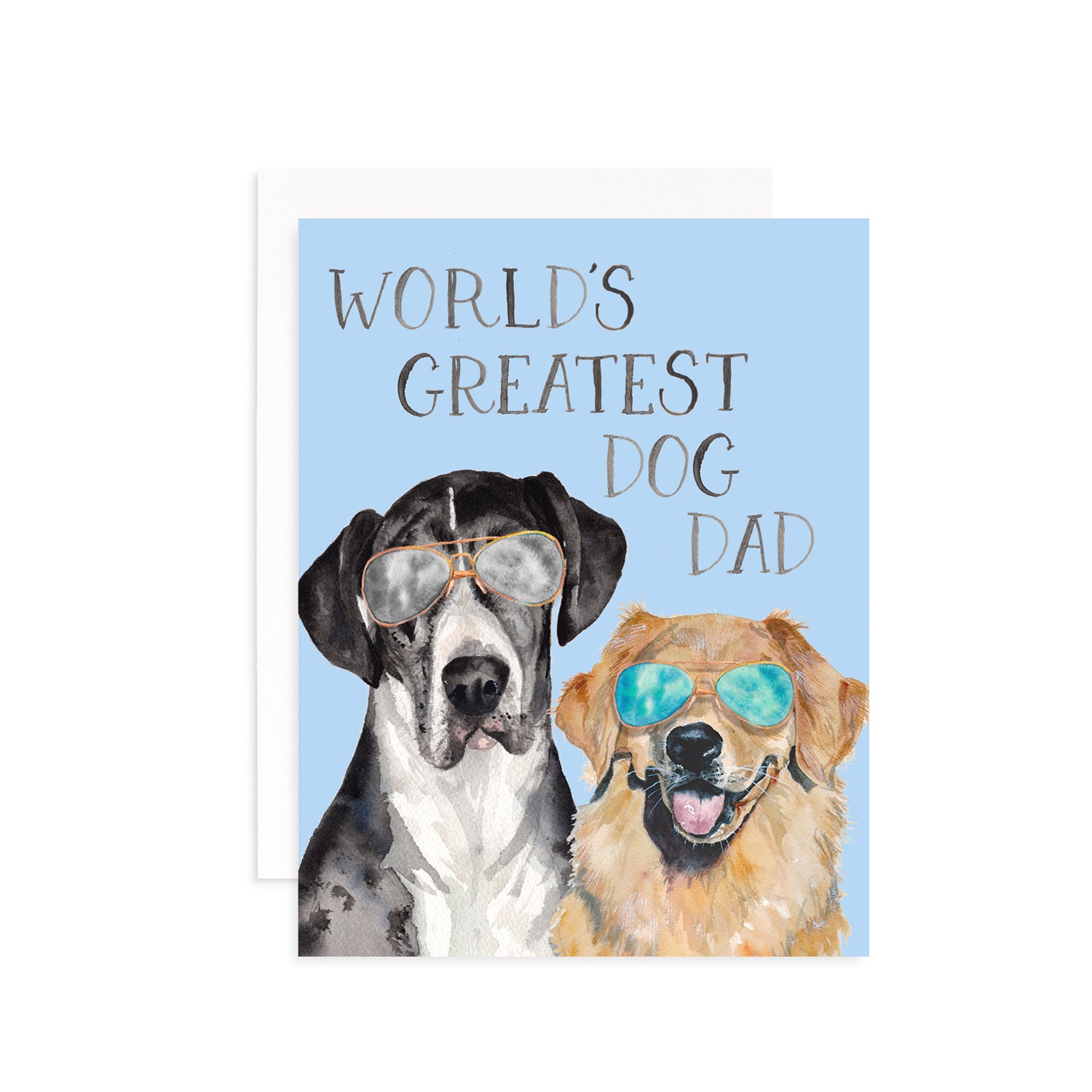 World's Greatest Dog Dad Greeting Card