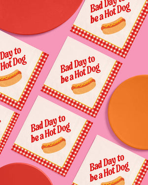 Bad Day to Be a Hot Dog Napkins