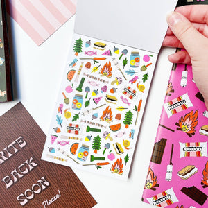 Summer Camp Postcard Book
