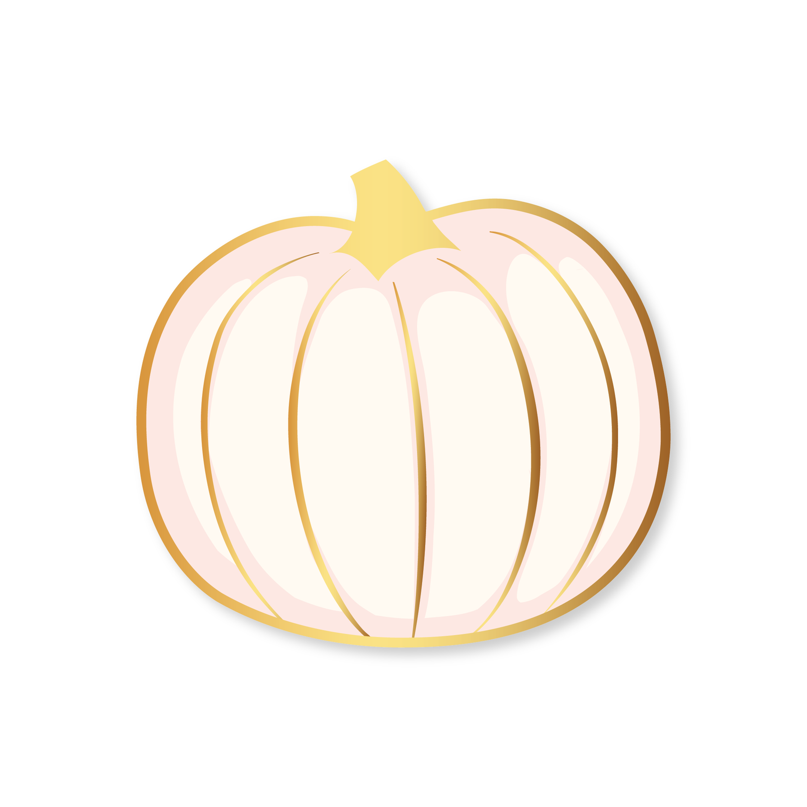 White and Gold Pumpkin Plates