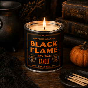 Black Flame Candle