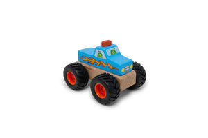 Wooden Monster Trucks (red or blue)