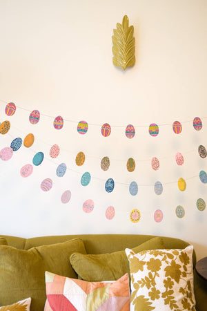 Easter Egg Sewn Garland