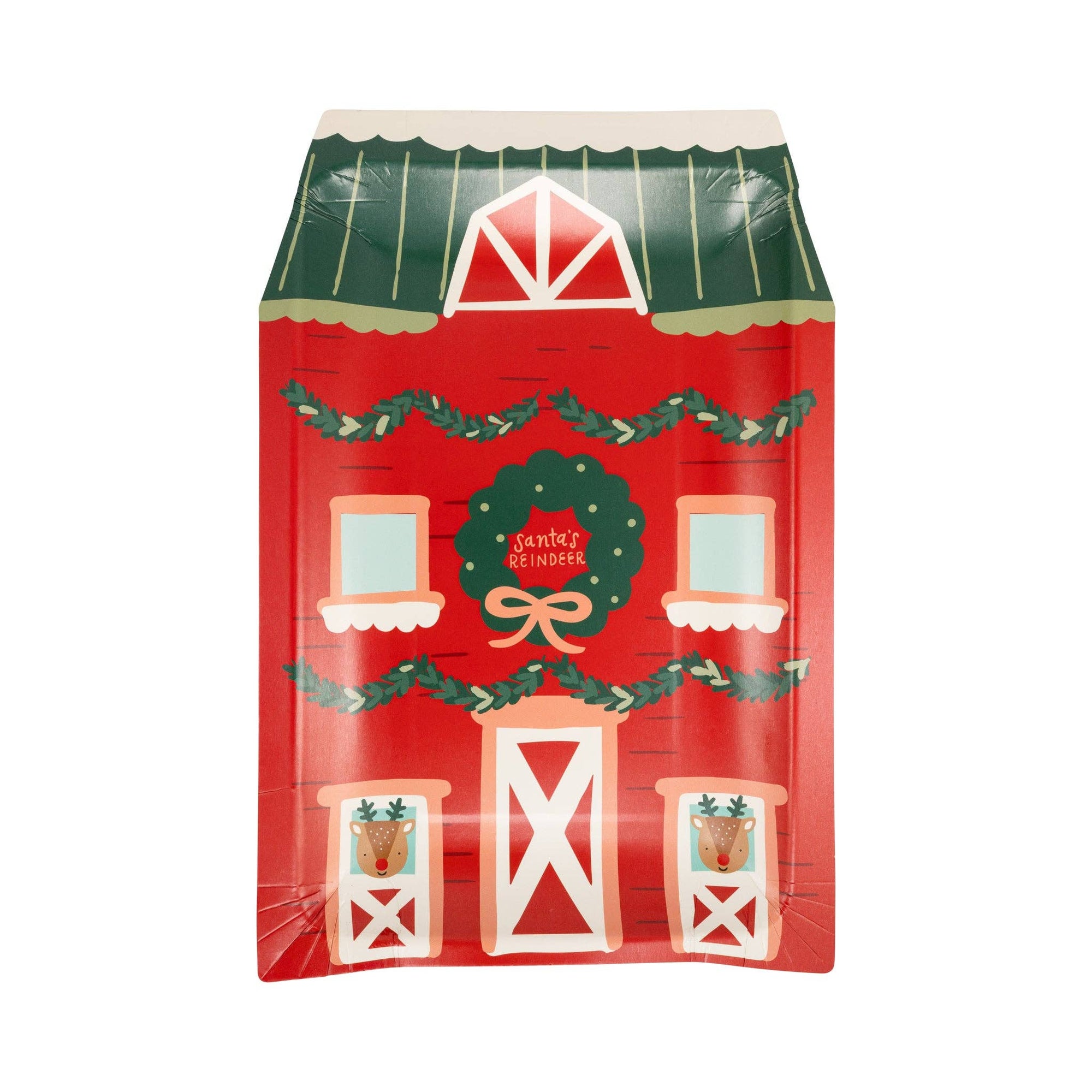 North Pole Village Plate Set