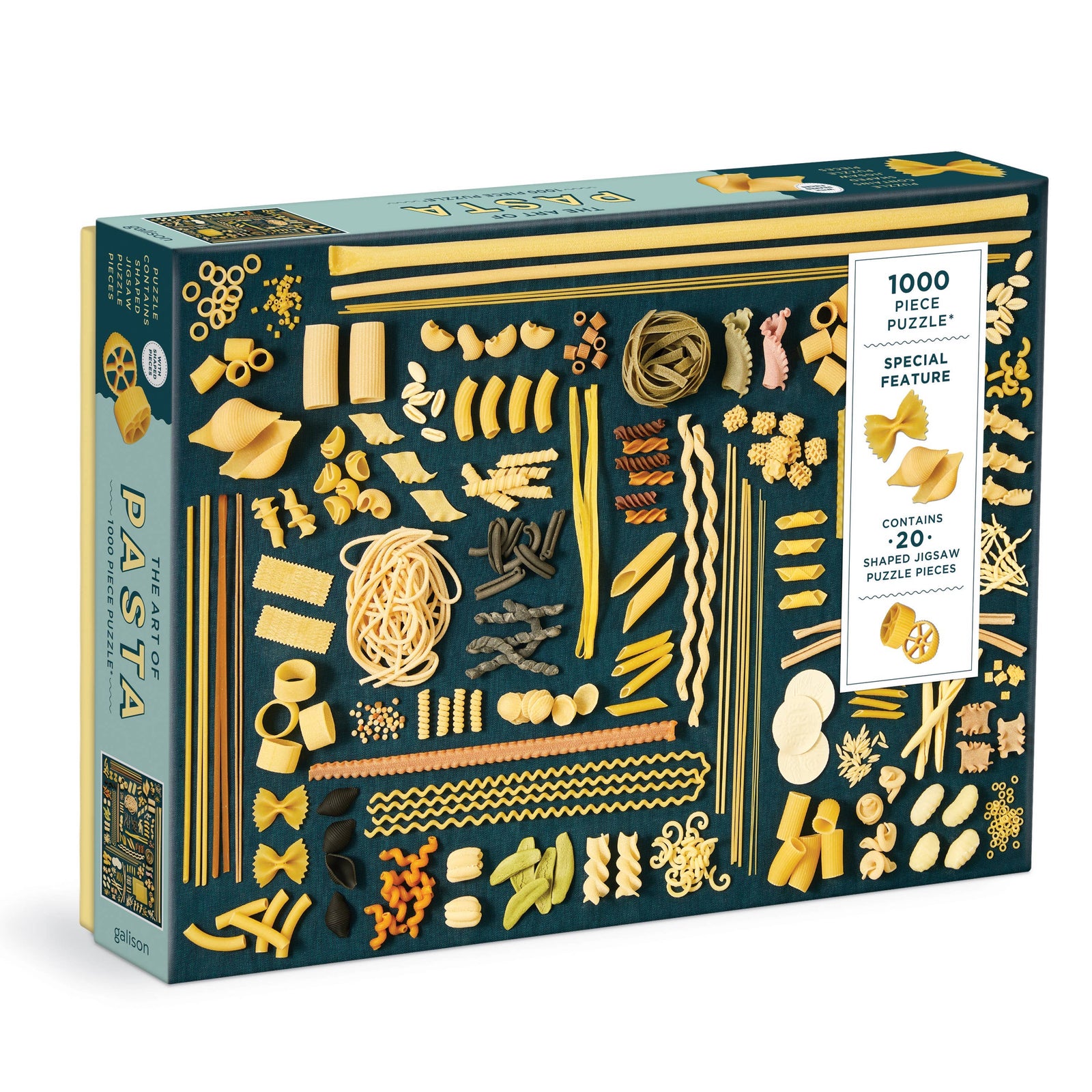 The Art of Pasta 1000 Piece Puzzle (with Pasta Shaped Pieces!)