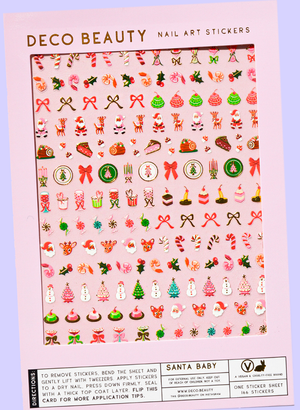Santa Baby Nail Art Stickers