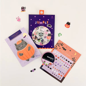 Pumpkin Cat Die Cut Sticky Notes