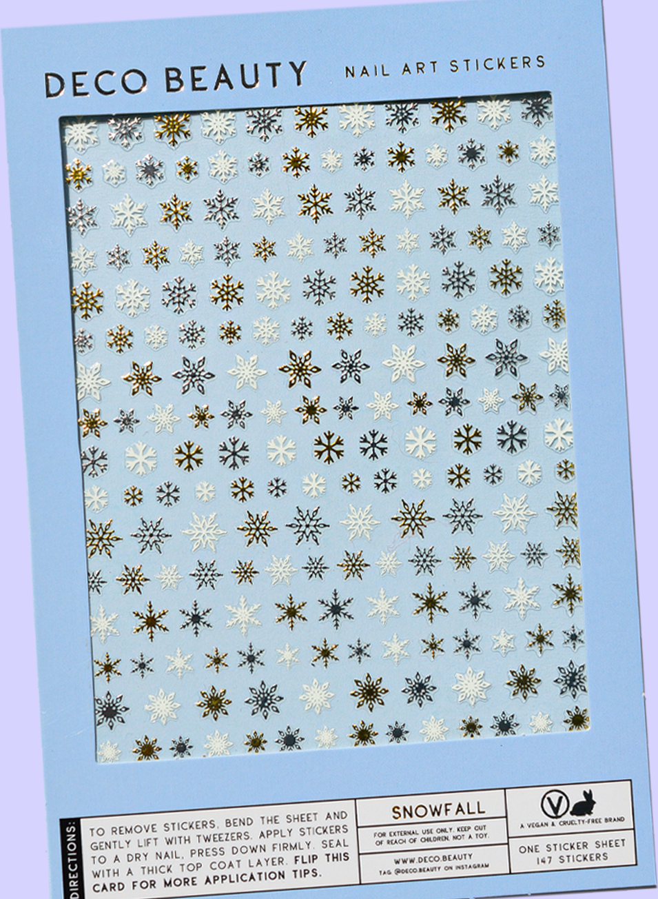 Snowfall Nail Art Stickers