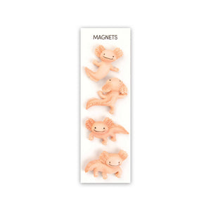 Axolotl Mini Magnets (set of 4)