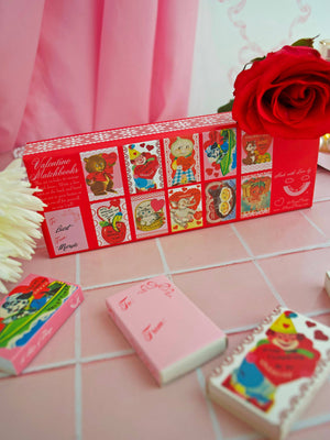 Vintage Valentine's Day Matchbook Box Set
