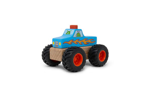 Wooden Monster Trucks (red or blue)