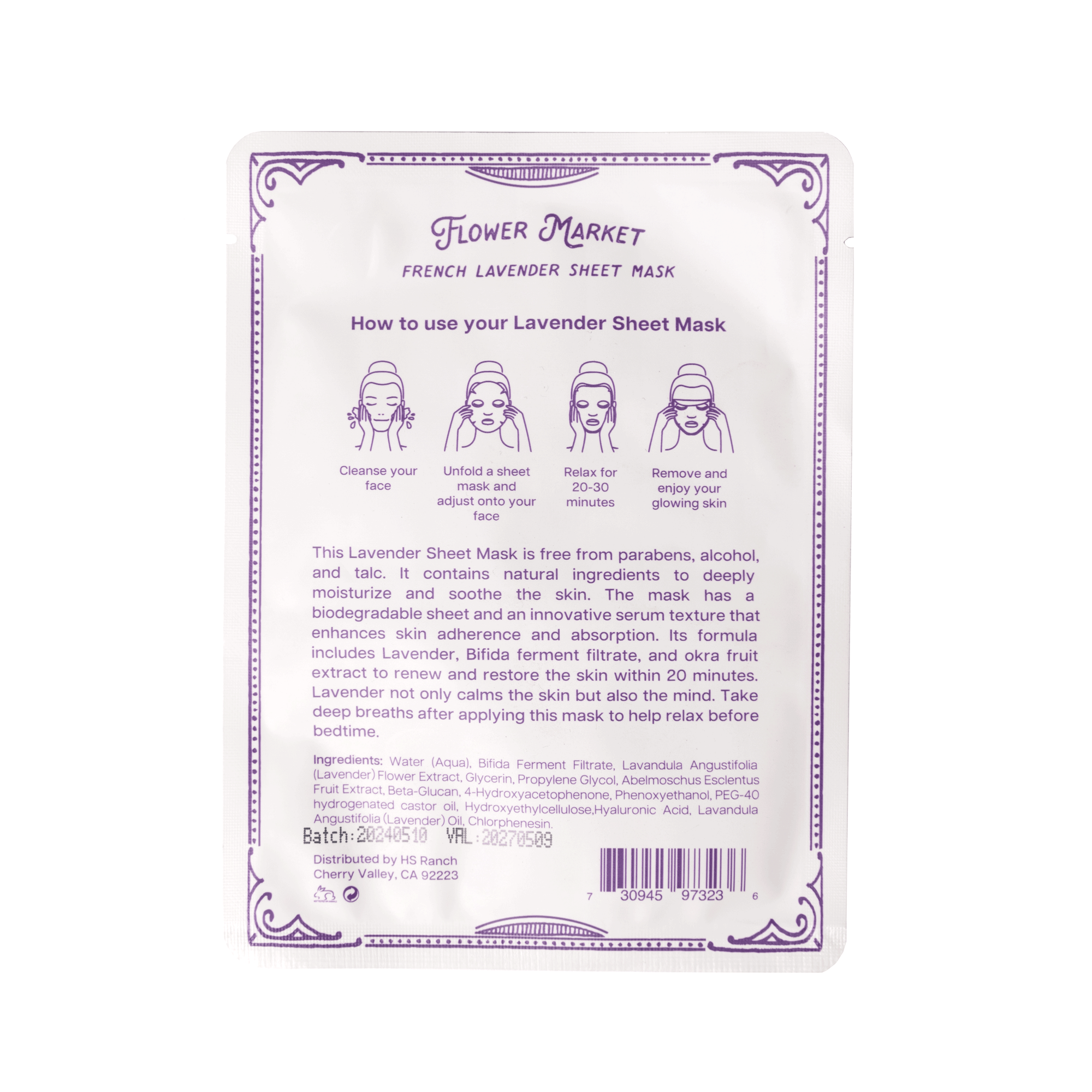 French Lavender Sheet Mask