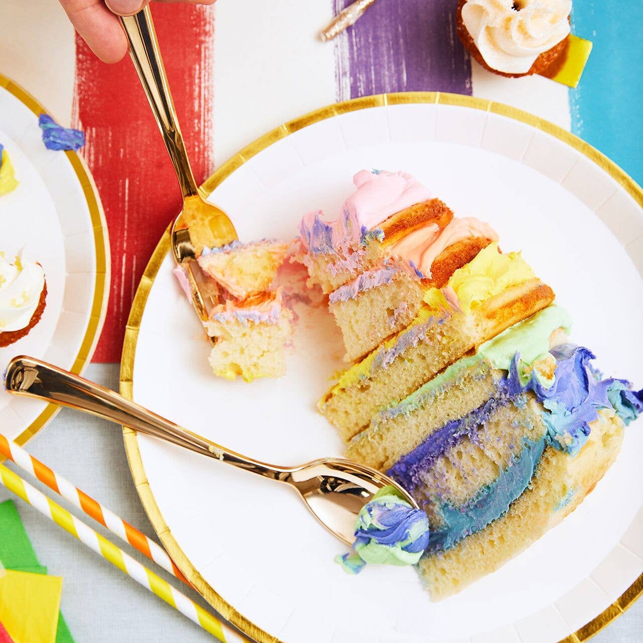 Pale Blue Large Paper Party Plates