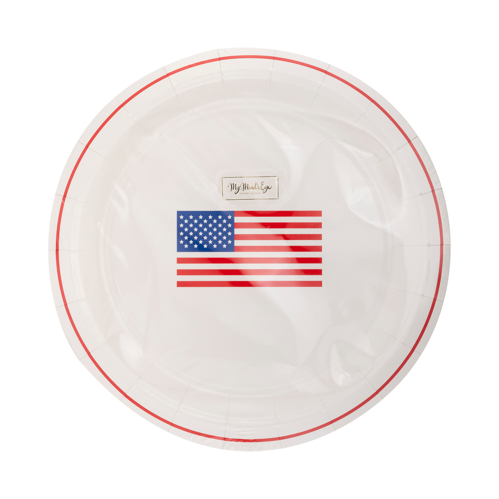 Round Flag Paper Plates