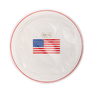 Round Flag Paper Plates