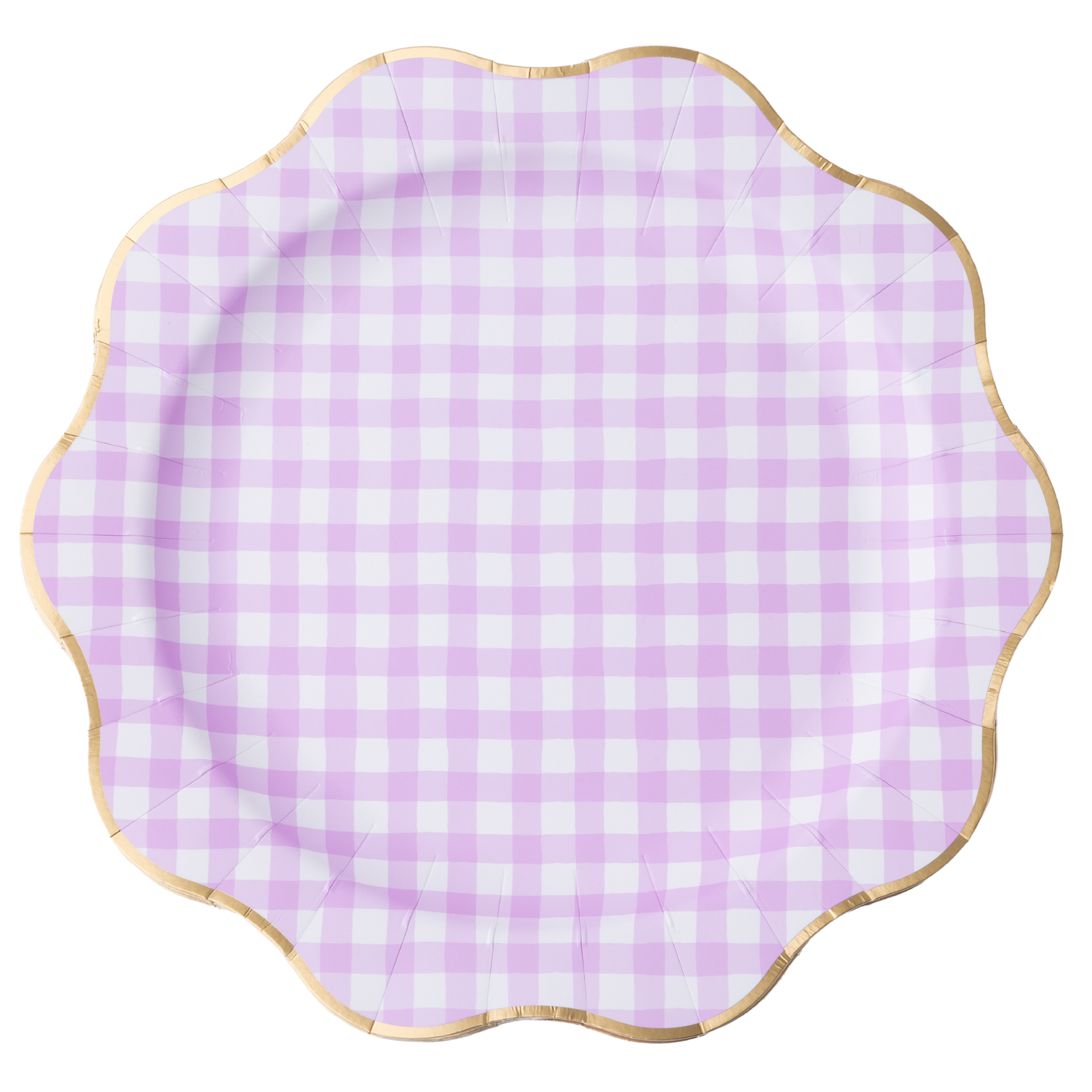 Le Lilac Gingham Dinner Plates
