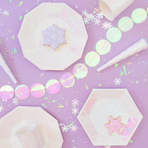 Iridescent Snowflake Small Plates