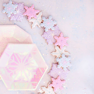 Iridescent Snowflake Small Plates