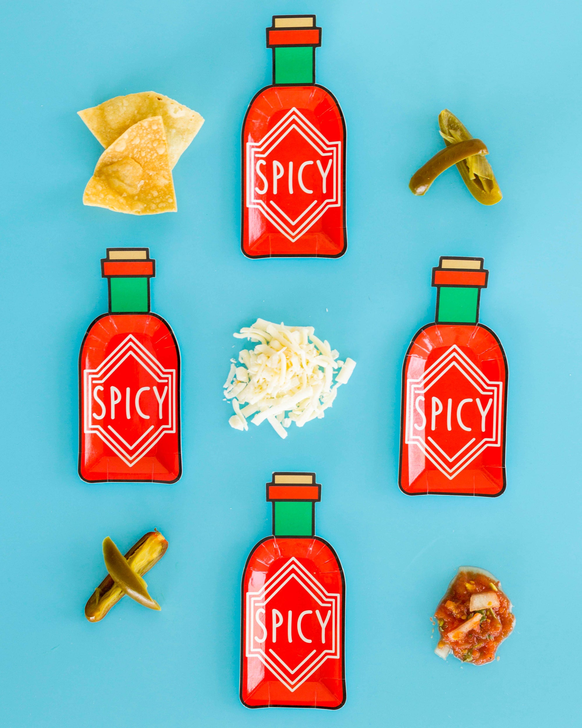 Mini Spicy Bottle Canapé Plates