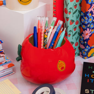 Ceramic Apple Pencil Cup