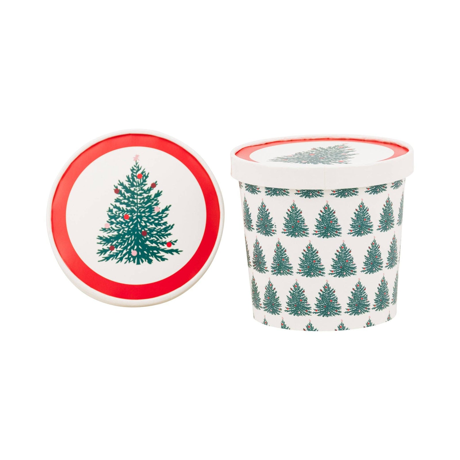 Christmas Tree Pattern Take-Out Treat Cups