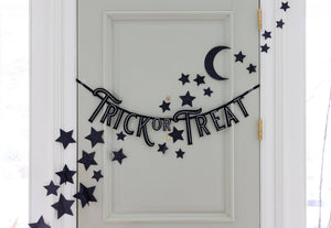 Star & Moon Glitter Wall Décor