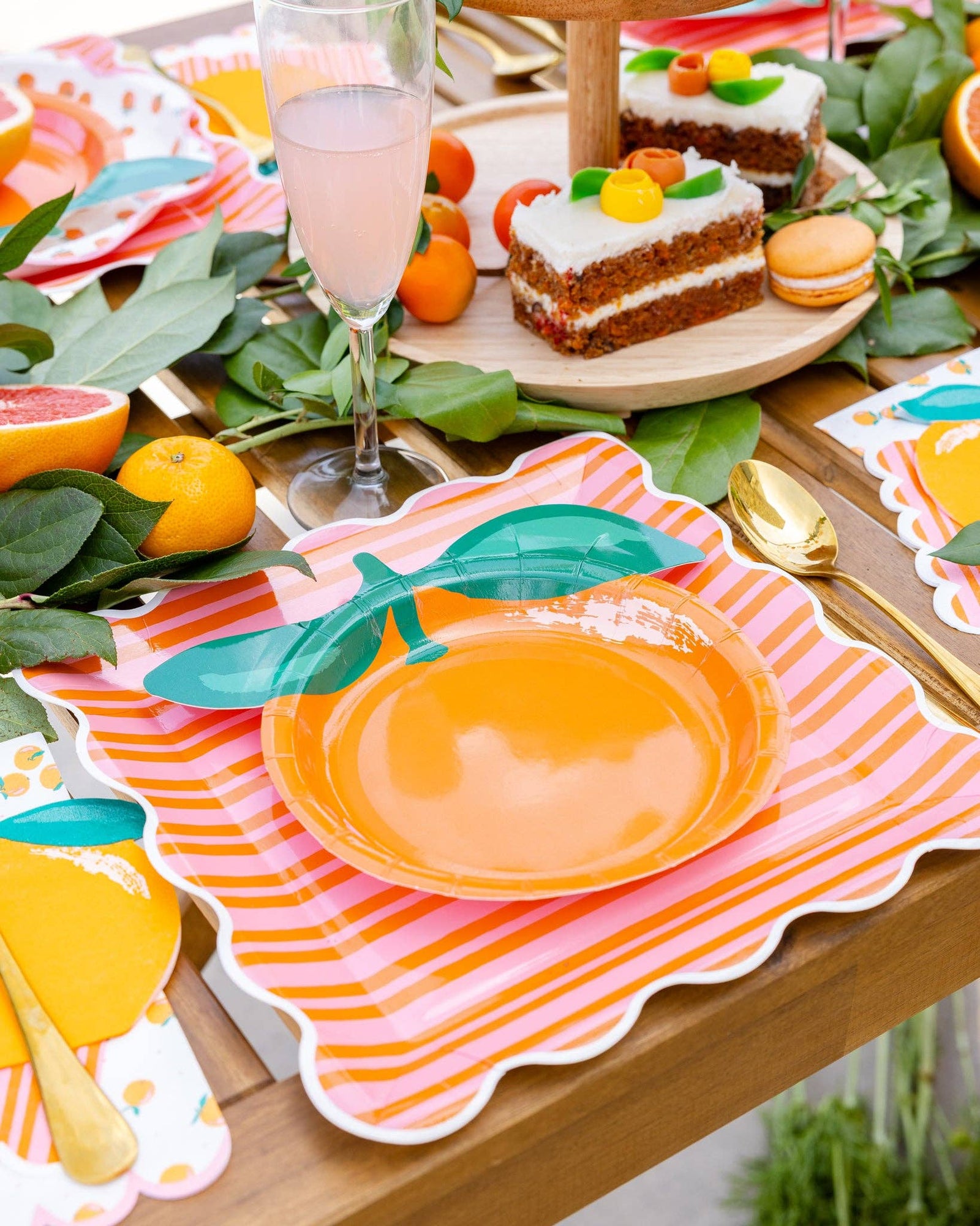 Orange Shaped Plates