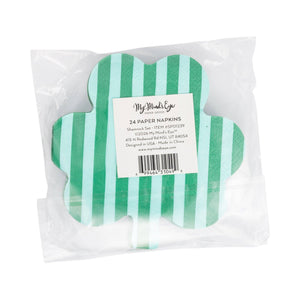 Lucky You and Striped Cocktail Napkin Set