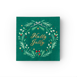 Holly Jolly Christmas Cocktail Napkins