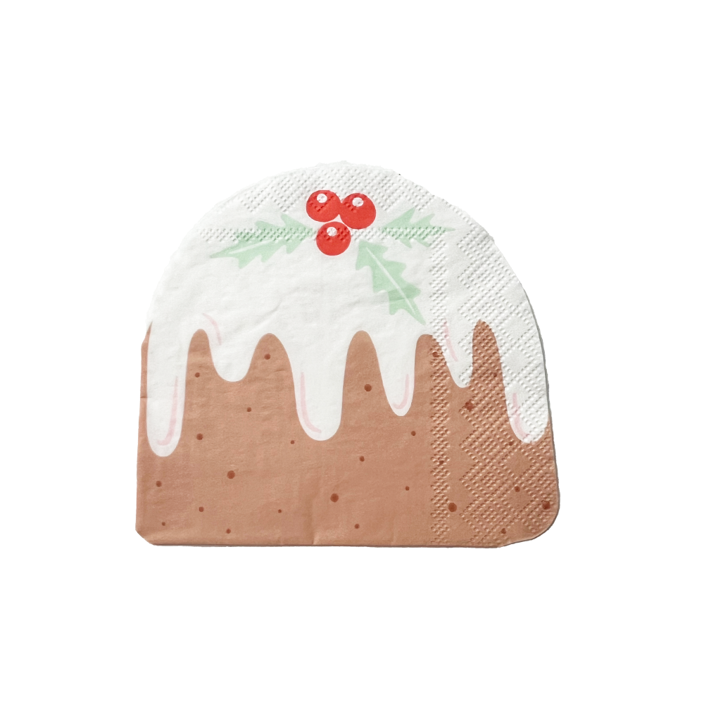 Baking Spirits Bright Figgy Pudding Napkins