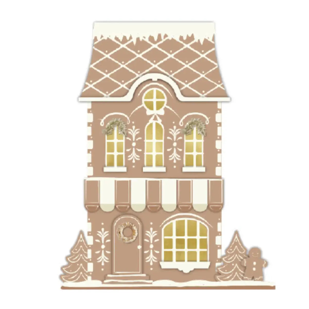 Gingerbread Shop Light-Up Christmas Village