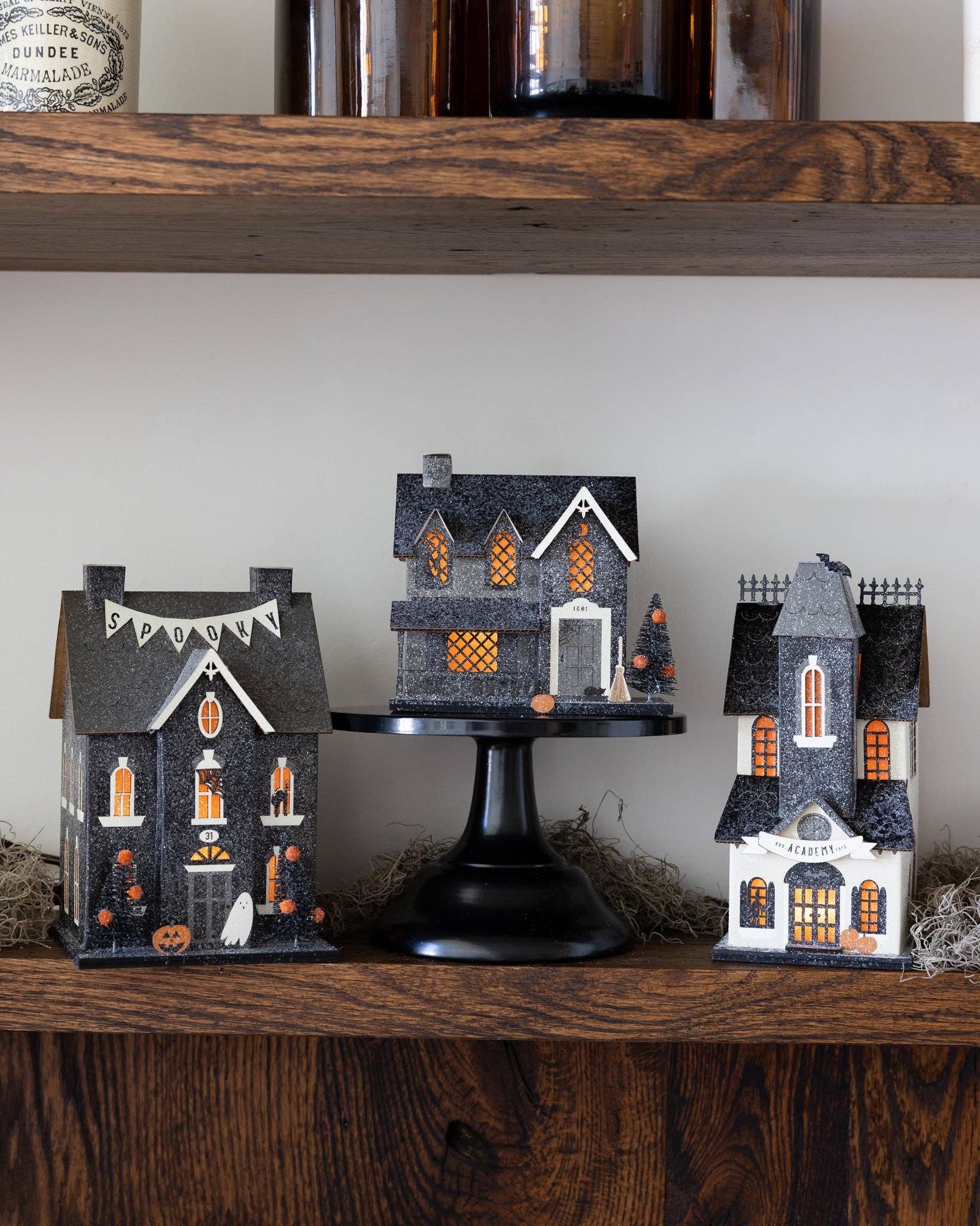 Witch Cottage Haunted Village Light-Up House