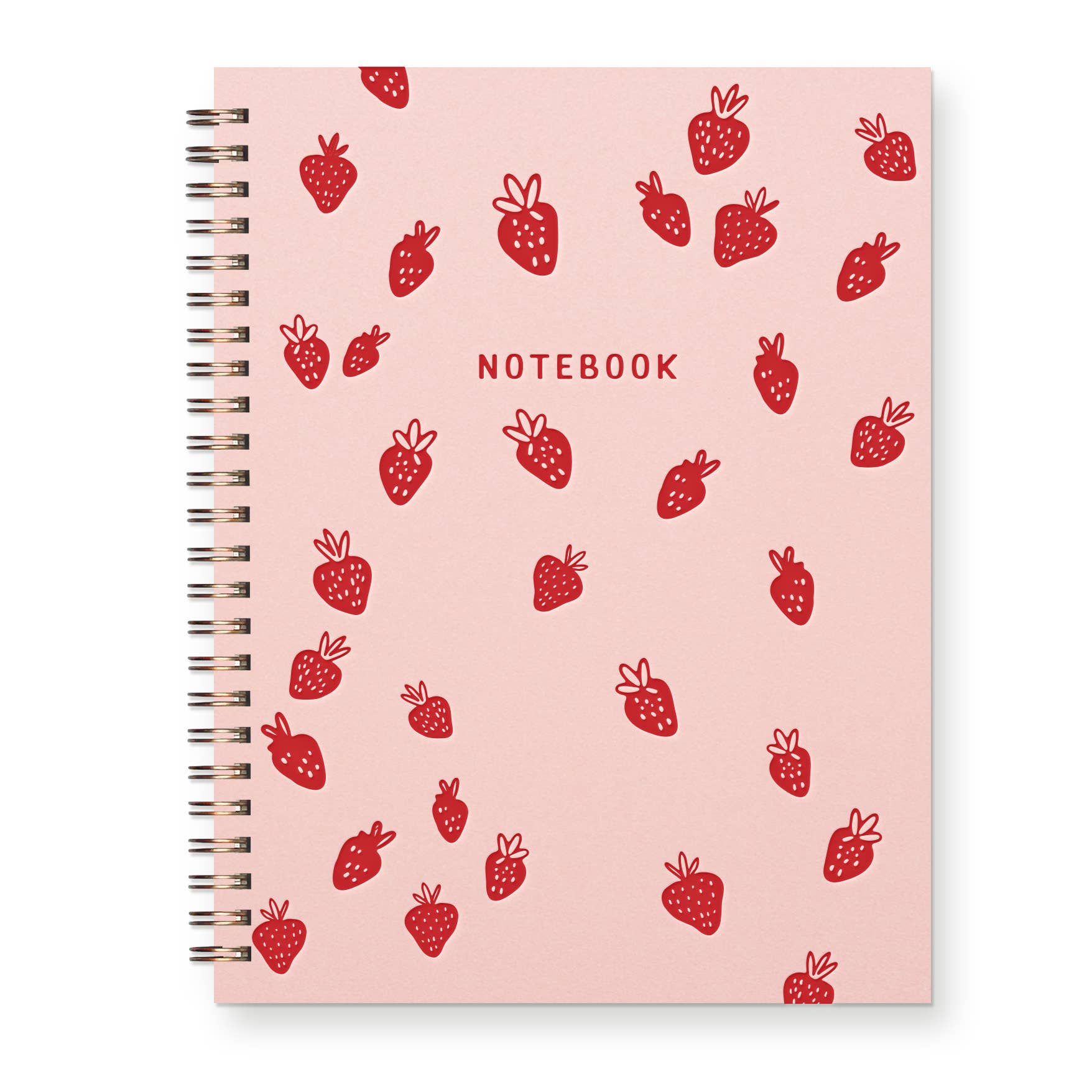 Strawberry Pattern Journal Lined Notebook