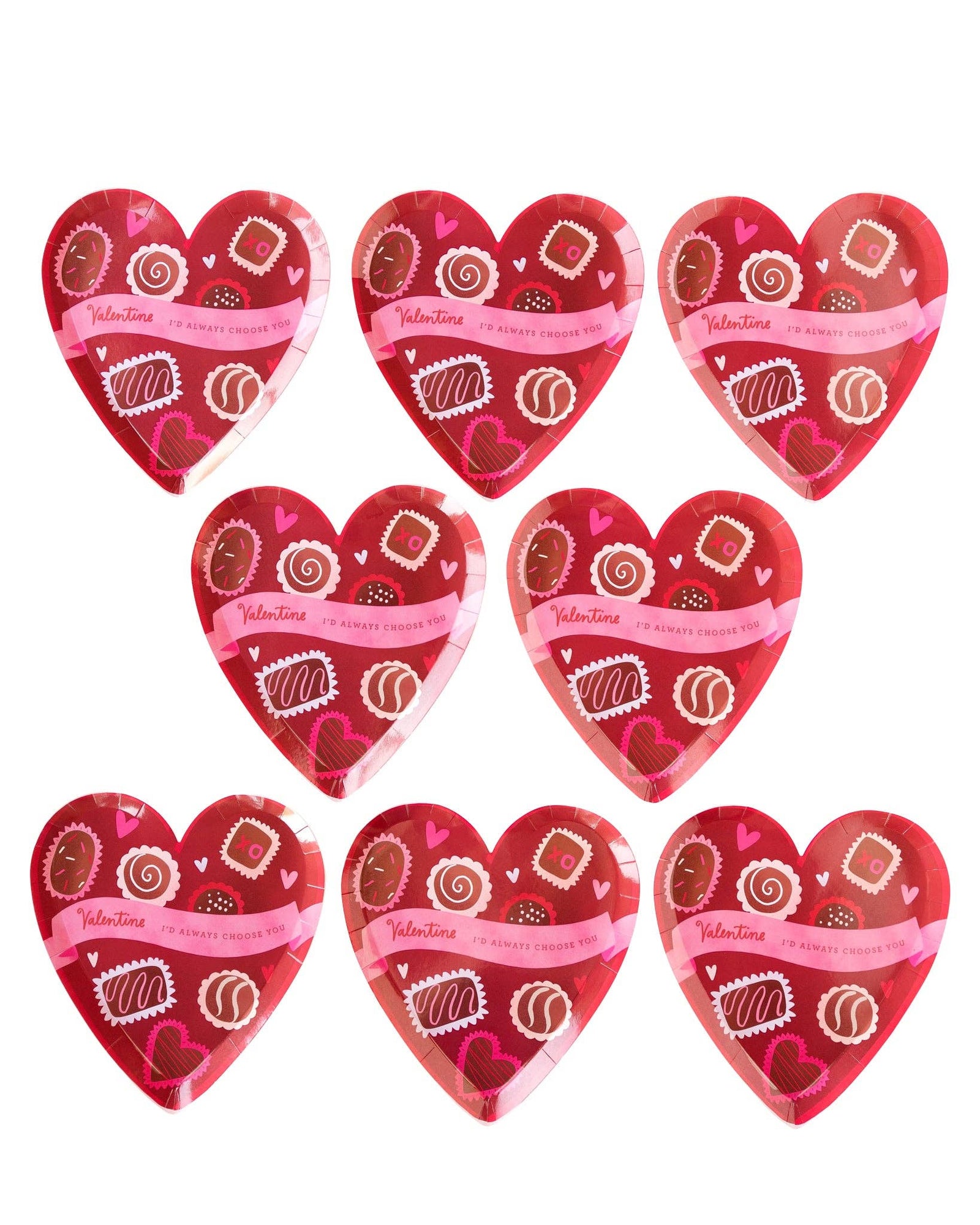 Box of Chocolates Paper Plates